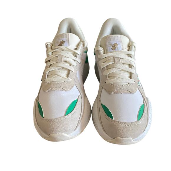 Puma RS-X Good Luck White Green Sneakers Women’s 8 Running System Casual Shoes - Picture 1 of 9
